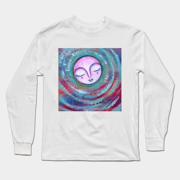 Moon Glow Long Sleeve T-Shirt by gaea